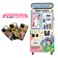 Máquina Expendedora de Fundas para Teléfonos Personalizadas, Equipo de Pago Múltiple para Tiendas de Té con Leche y Tiendas de Teléfonos Móviles