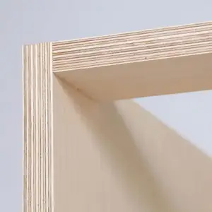 Madera contrachapada de álamo/eucalipto de 18mm con revestimiento UV para muebles/construcción