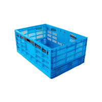 600-250 PP Durable Chiffre D'affaires Oeuf Forte Transport Stockage Caisse En Plastique Pliable