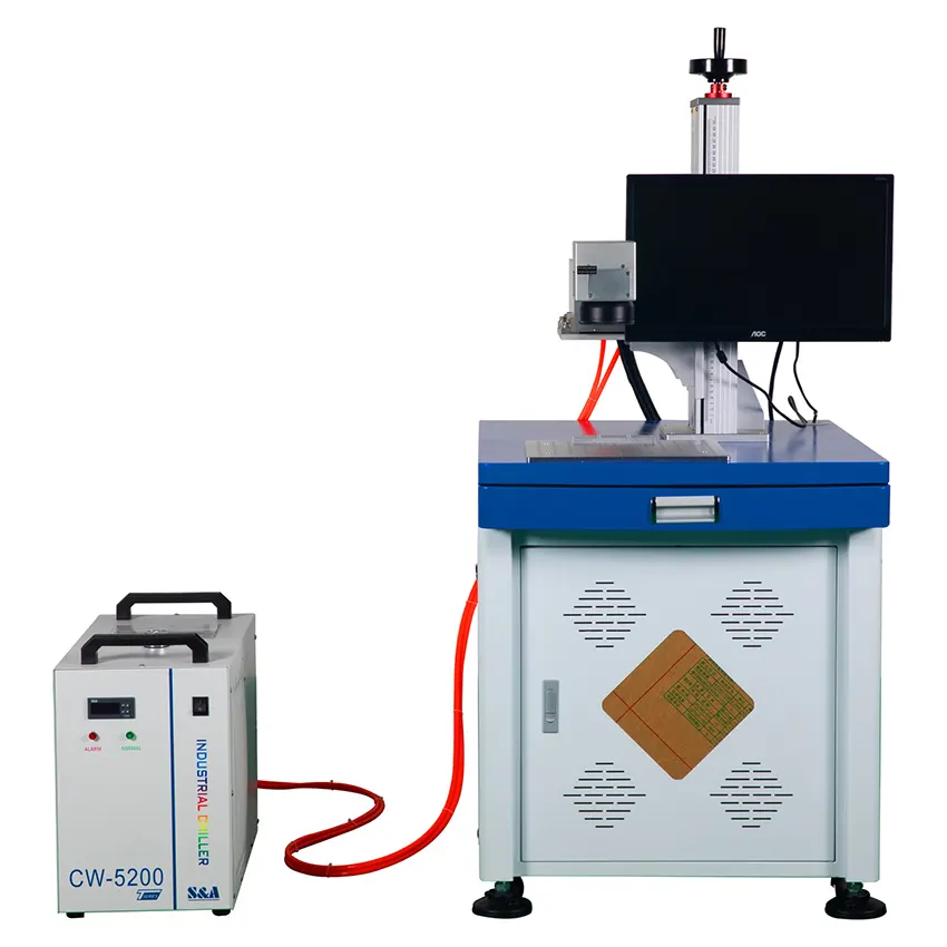 Высокоскоростной сканер 50 Вт 100 Вт промышленный УФ лазерная маркировочная машина