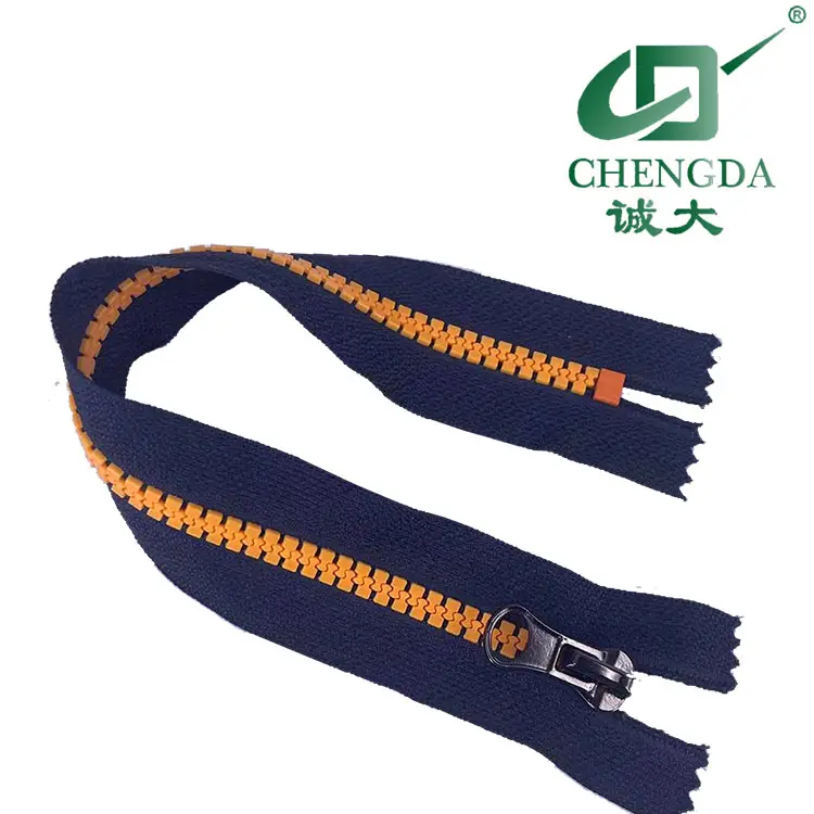 Dây Kéo Nhựa CHENGDA 3 #5 #8 # Open End Long Chain Nhựa Răng Băng Nhựa Zip Derlin Zipper Đóng Cuối Vislon Zipper 2 Way