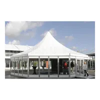 Yüksek kaliteli yanmaz pvc yüksek tepe gazebo çadır marquee açık hava etkinlikleri için