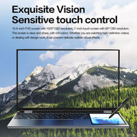 OEM 15.6" Dual Screen Laptop Touch Sub Screen Stylus Input Wireless Notebook for Remote School Teacher Zoom Online Meeting