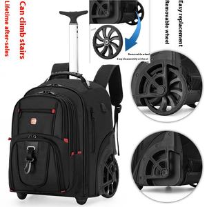 Sac à roulettes à grande capacité, sac à dos à roulettes, valise à roulettes, sac à dos pour collégiens, sac de voyage, bagages - Product Image 4