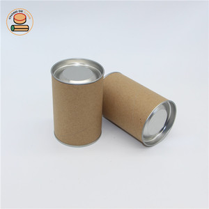 Boîtes en carton recyclé de haute qualité avec couvercles ronds personnalisés, boîtes en papier alimentaire avec papier kraft - Product Image 2