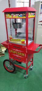 التجارية الدائمة سينما الشارع استخدام آلة صنع الفشار مع عربة سقف/شقة أعلى ماكينة إعداد الفشار مع عجلة حامل - Product Image 3