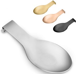 Supporto per Utensili in Acciaio Inox, Poggia Cucchiaio, Spatola e Mestolo con Costruzione Resistente - Product Image 1