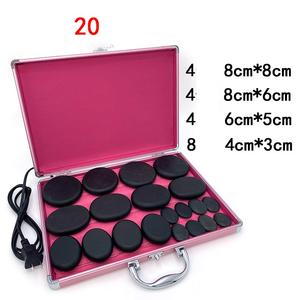 20 Piece ABS Massage Stone Set Constant Temperature USB/<b>Plug</b>-<b>In</b> <b>Heater</b> Box for Back Essential Oil Therapy Tool Timing Control - Product Image 2