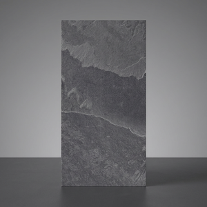 Azulejos de Porcelana con Aspecto de Piedra para Paredes y Pisos, Piedra de Pizarra Nero, 600x1200 mm, Superficie Mate Antideslizante - Product Image 2
