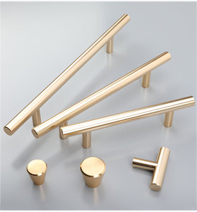 Innovative GQK Home Decor <b>Gold</b> Color Zinc Alloy Brass Door <b>Pull</b> Handle New Listing for Kitchen Dresser Furniture Cabinet <b>Drawer</b> - Product Image 5