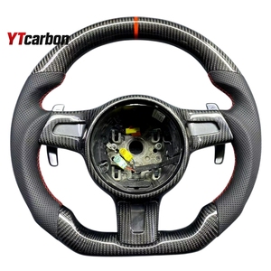 Ytcarbon พวงมาลัยคาร์บอนไฟเบอร์สำหรับ911 997.2 987 Cayman <span class=keywords><strong>Cayenne</strong></span> S Gt <span class=keywords><strong>Gts</strong></span> อุปกรณ์ตกแต่งภายในรถยนต์เทอร์โบคาร์บอนไฟเบอร์แท้ - Product Image 3