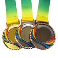 Médailles personnalisées sur mesure avec ruban, créez votre propre logo, trophée en métal, médaille de course en émail souple, récompense sportive