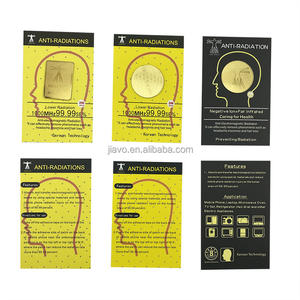 ¡Novedad! pegatina protectora para teléfono antiradiación dorada con iones negativos - Product Image 6