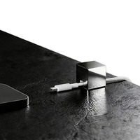 Organisateur de câbles en acier inoxydable, support de câbles de bureau, clips de gestion des câbles de charge