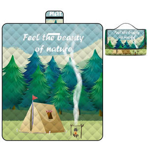 Tapis de pique-nique pliable et portable CPB-001 en Oxford PEVA imperméable pour activités de plein air - Product Image 1