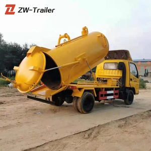 中古4x2ミニ真空下水吸引タンカー便吸引トラック - Product Image 4