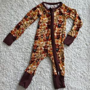 Pyjamas en bambou tricoté personnalisés avec fermeture éclair pour bébés et enfants, fermeture éclair bidirectionnelle, unisexe - Product Image 6