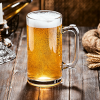 Chopes à bière classiques personnalisables avec logo, épaisses, robustes et incassables, verres à boissons gazeuses, verres à bière avec poignée