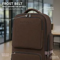 Sac à dos pour ordinateur portable imperméable en polyester, 36-59 L, unisexe, pour le bureau, les voyages