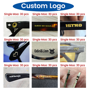 2025 Retro Màu Đỏ Sọc Mèo Mắt của phụ nữ Acetate sợi kính khung thời trang bán buôn - Product Image 6