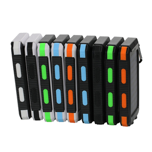 Kép USB 10000 mAh công suất cao năng lượng mặt trời ngân hàng điện xách tay pin bên ngoài với LED ánh sáng để sạc tuyệt vời sử dụng ngoài trời - Product Image 4