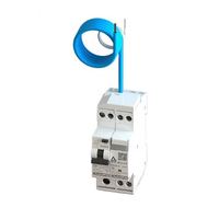 Dispositifs de protection contre les courants résiduels (RCBO) Earth Connection, cuivre PA66, 1P+N, 6A-40A, 10mA-30mA, type électronique A, OLDFANG DSG18-40, 4.5kA