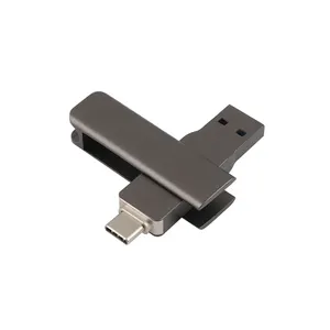 Capacidade Rápida 2 em 1 OTG Metal 2 Tb 1 512GB 256GB Tipo-C Micro Dual USB Flash Driver Adequado