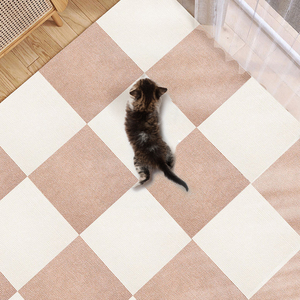 Venta caliente 30*30cm autoadhesivo respaldo gato rasguño piso Protector pegajoso mascota alfombra gato rascador Mat - Product Image 2