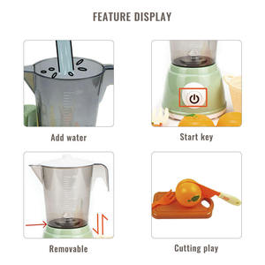 Ensemble de jouets pour faire semblant de préparer des jus avec presse simulée, fruits et légumes réalistes, accessoires de cuisine pour jeux de rôle, cadeau d'apprentissage précoce - Product Image 3
