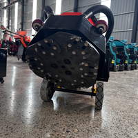 Machine à meuler le béton de 460 mm, 4 kW, 220 V, ventilateur anti-poussière intégré, ponceuse à sol pour la préparation de surfaces commerciales