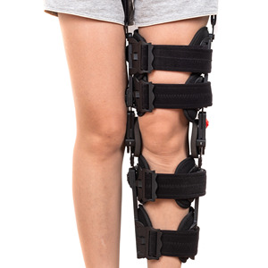 Protezione medica regolabile funzionale Postop ortopedico policentrico Rom cerniera con supporto per <span class=keywords><strong>ginocchiera</strong></span> - Product Image 4