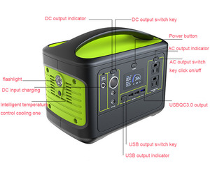 Générateur solaire, <span class=keywords><strong>Station</strong></span> d'alimentation Portable 12V, 24V, 500W, 1kw - Product Image 5
