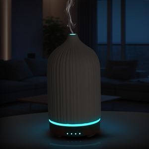Difusor <span class=keywords><strong>de</strong></span> Aceites Esenciales Portátil Ultrasónico con Alimentación USB, Ecológico, con Iluminación LED, para Uso Doméstico y Hotelero, <span class=keywords><strong>Humidificador</strong></span> - Product Image 4