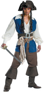 Costume de pirate des Caraïbes pour homme, pour Halloween, fête costumée, spectacle sur scène, jeu de rôle - Product Image 6