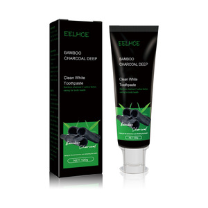 Dentifrice de blanchiment des dents de marque privée dentifrice de soin buccal au charbon de bambou activé biologique - Product Image 1