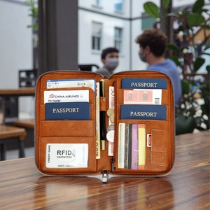 Passport Credit Card Wallet Multi-function Wrist Handbag Id Card Holder Pu Leather Portable Minimalist 7 Inch 90G Family - Product Image 5