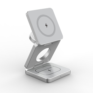 Arrivals Travel Station 2024 Nuevo Cargador Inalámbrico Plegable 3 en 1, Banco de Energía, Soporte para Teléfono <span class=keywords><strong>Celular</strong></span>, Cargador Magnético 3 en 1 de Moda - Product Image 1