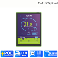 Tableta de Reuniones de 10.1 Pulgadas con Android 11, Montable en Pared, Pantalla Táctil POE, para Reserva de Salas de Reuniones, 4+64G con NFC y Luz LED