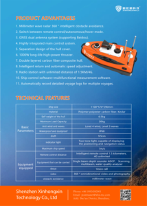 Personalización Diversificada, Barco USV de Fibra de Carbono/Kevlar a Prueba de Agua IP68 de 7 m/s, Capacidad de Carga de 26 kg, Alcance de 1.5 km, Autonomía de 3 Horas - Product Image 2