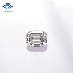 Crysdiam 공장 가격 에메랄드 컷 VVS2 1ct IGI cvd 보석 다이아몬드 판매 cvd 느슨한 다이아몬드