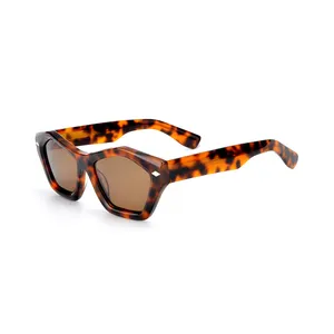 Joysee 2024 nouveau modèle LT1081S lunettes de soleil en gros de luxe concepteur de haute qualité oeil de chat acétate lunettes de soleil polarisées pour les femmes