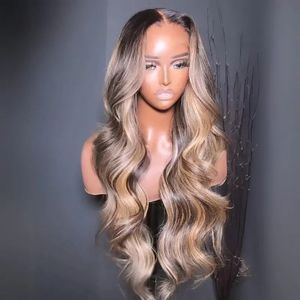 13*4 Lace Frontal <strong>Wig</strong> Customized Deep Wave Blonde Body Highlight Long Swiss Lace 5*5 Lace Closure <strong>Human</strong> Vietnamese <strong>Hair</strong> <strong>Wigs</strong> - Product Image 3