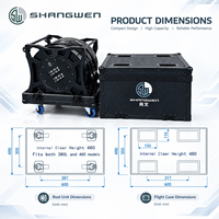Câble Réseau Multicanal 8 Voies avec Tambour CAT6/SFTP, 8 Connecteurs de Signal + 8 Prises de Signal