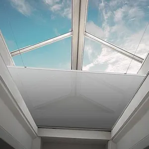 Electric Remote Control Skylight Blinds Automatic Skylight Shades Rechargeable Blackout Blinds Motorized Transparent Roof Blinds