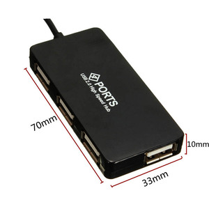 USB 2.0 <strong>Hub</strong> 4 Ports USB <strong>Interface</strong> Docking Station USB Splitter High-speed <strong>Data</strong> signal Transmission Support Windows XP/Vista - Product Image 2
