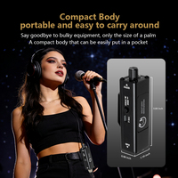 Amplifier Headphone Portabel Mono Stereo Switch Tipe-C Isi Ulang, Monitor In-ear Pribadi untuk Rekaman Studio dan Panggung Live