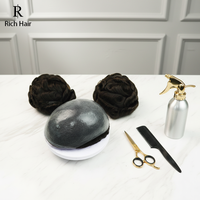 Prothèse capillaire personnalisée en PU, perruque Lace Front, cheveux Remy, ligne frontale en V, toupet pour hommes, remplacement capillaire