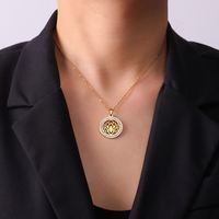 Collier Fleur de Lotus en Acier Inoxydable pour Femme Myshape – Pendentif Spirituel Classique Bouddhiste, Talisman de Guérison, Breloque Tendance