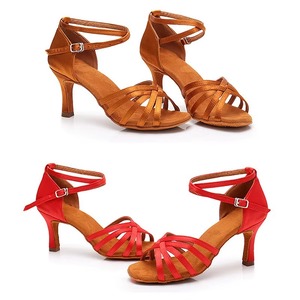 Zapatos de Baile de Salón y <span class=keywords><strong>Salsa</strong></span> para Mujer, Tacones Altos, Clásicos Latinos, con Forro de Gamuza, Venta al Por Mayor, Elección de las Damas - Product Image 3