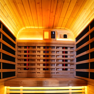 Nuevo Modelo de Sauna Eléctrica Moderna de Cedro Rojo, Estufa de Sauna de Vapor para Jardín Familiar, Beneficios para la Salud, Mini Sauna Exterior de Infrarrojos Lejanos - Product Image 5